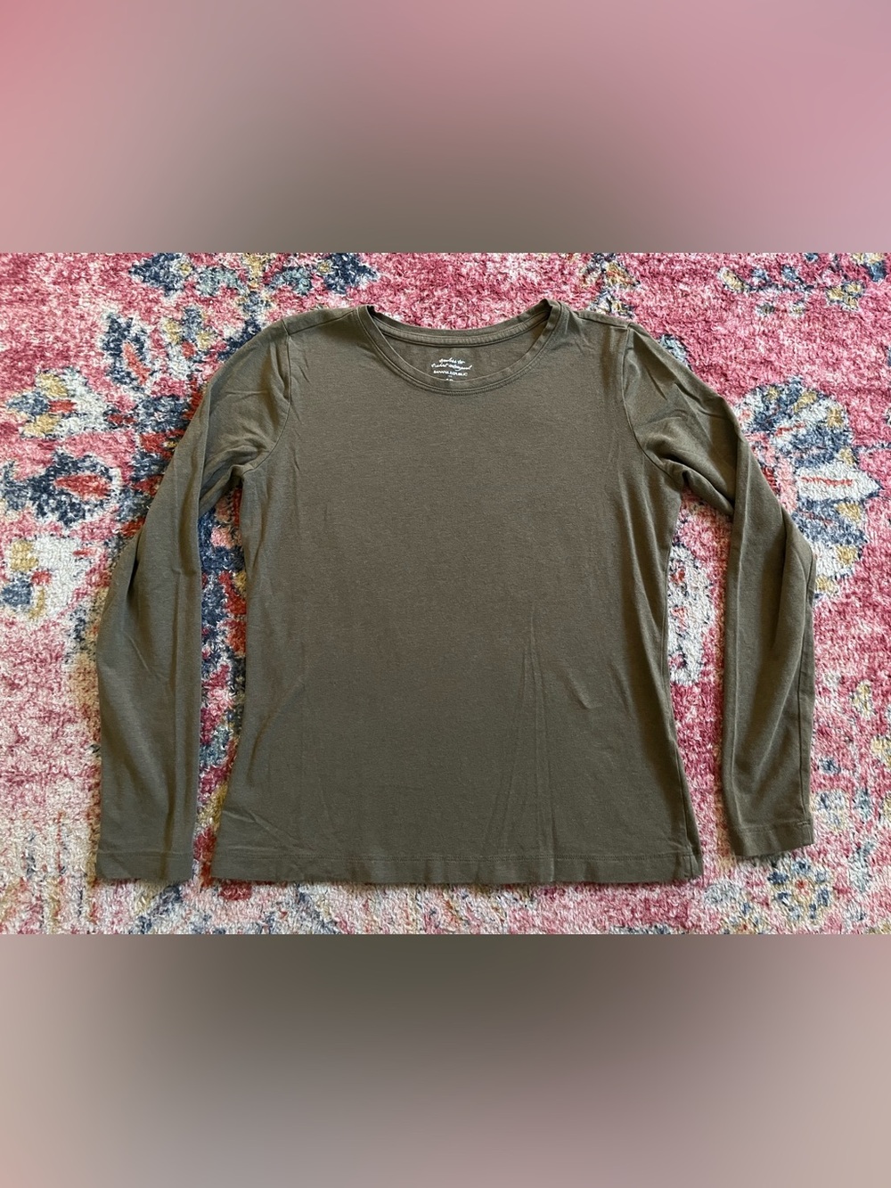 Banana Republic Olive Green Long Sleeve Tee womens size small
